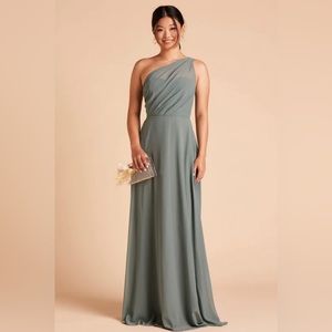 KIRA DRESS CHIFFON SEA GLASS